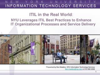 ITIL in the Real World :