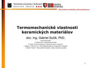 Termomechanické vlastnosti keramických materiálov