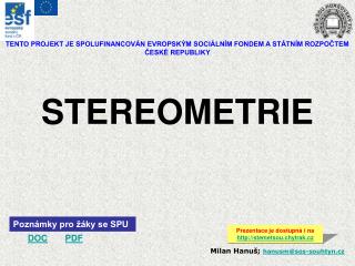 STEREOMETRIE