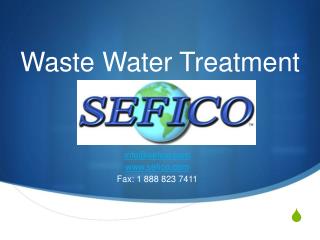 Waste Water Treatment