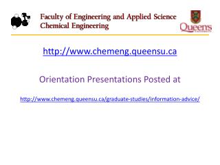 chemeng.queensu Orientation Presentations Posted at