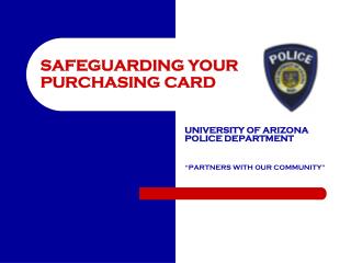 SAFEGUARDING YOUR PURCHASING CARD