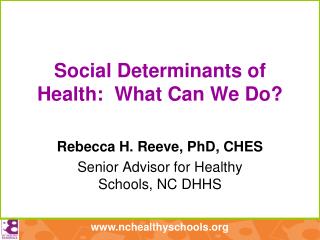 Social Determinants of Health: What Can We Do?