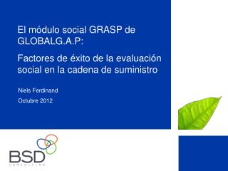 El módulo social GRASP de GLOBALG.A.P: