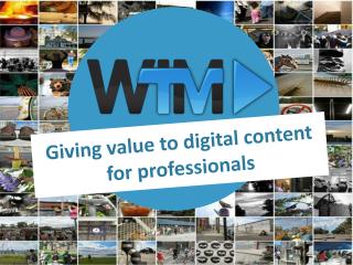 Giving value to digital content for professionals