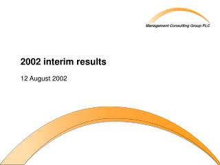 2002 interim results