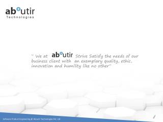“ We at Strive Satisfy the needs of our