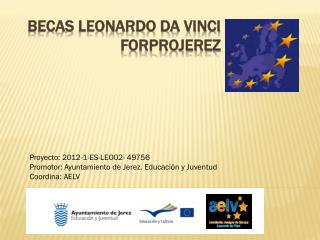 BECAS LEONARDO DA VINCI FORPROJEREZ