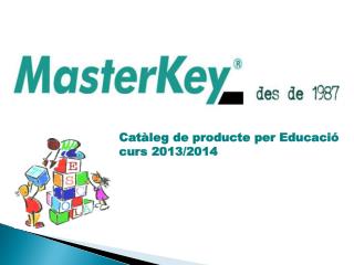 Catàleg de producte per Educació curs 2013/2014