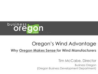 Oregon’s Wind Advantage
