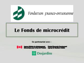 Le Fonds de microcrédit