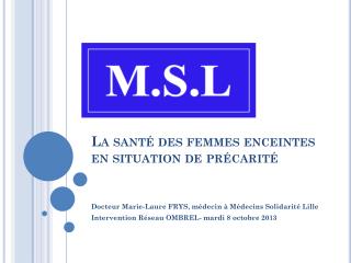 La santé des femmes enceintes en situation de précarité