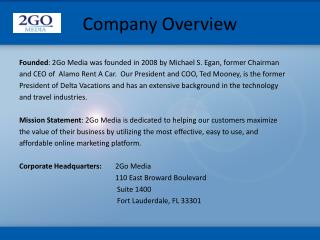 Company Overview