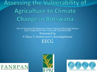Assessing the Vulnerability of Agriculture to Climate Change in Botswana