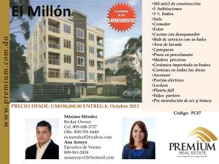 Máximo Méndez Broker Owner Cel. 809-608-3737 Ofic . 809-701-6440 mndez82@yahoo