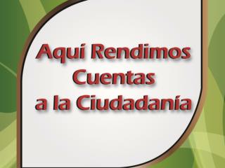 Audiencia Pública de Rendición de Cuentas 2010