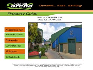 Property valuation Photographs Current tenancy SG diagrams Contact details