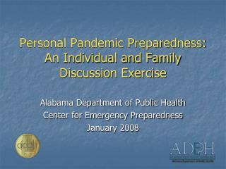 Personal Pandemic Preparedness: An Individual and Family Discussion Exercise