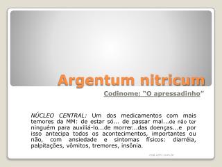 Argentum nitricum