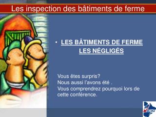 Les inspection des bâtiments de ferme