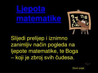 Ljepota matematike