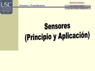 Sensores (Principio y Aplicación)