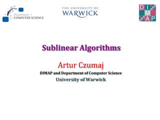 Sublinear Algorithms