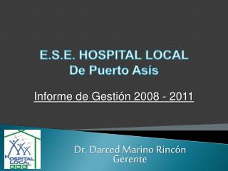 E.S.E. HOSPITAL LOCAL De Puerto Asís