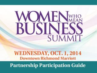 Downtown Richmond Marriott |October 1, 2014| 8:00am – 3:30pm