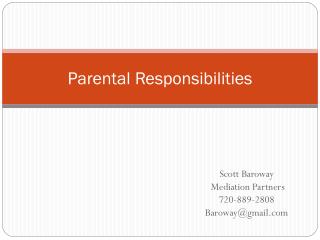 Parental Responsibilities