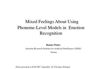 Mixed Feelings About Using Phoneme-Level Models in Emotion Recognition