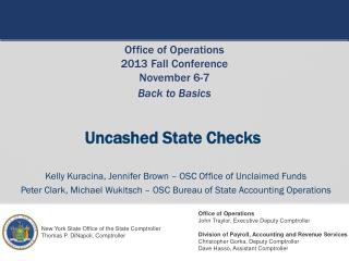 Uncashed State Checks