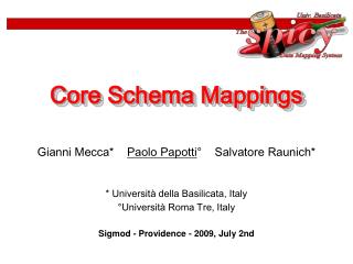 Core Schema Mappings