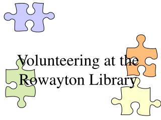 Volunteering at the Rowayton Library