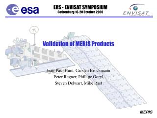 Validation of MERIS Products