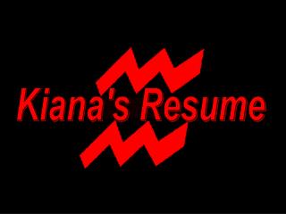 Kiana's Resume