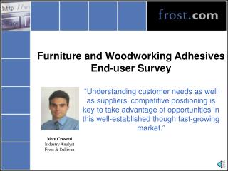 Furniture and Woodworking Adhesives End-user Survey