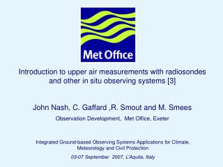 Introduction to upper air measurements with radiosondes and other in situ observing systems [3]