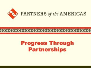 Progress Through Partnerships