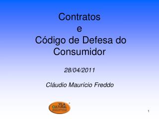 Contratos e Código de Defesa do Consumidor