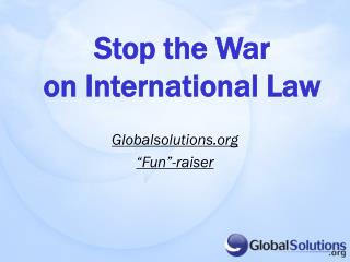 Globalsolutions “Fun”-raiser