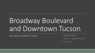 Broadway Boulevard and Downtown Tucson