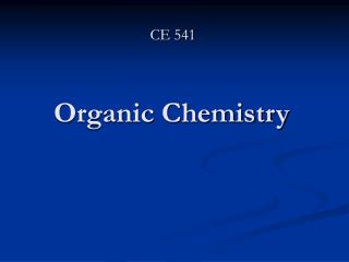 Organic Chemistry