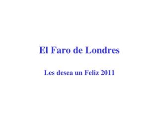 El Faro de Londres