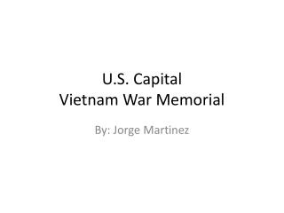 U.S. Capital Vietnam War Memorial