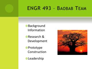 ENGR 493 – Baobab Team