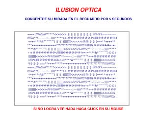 ILUSION OPTICA