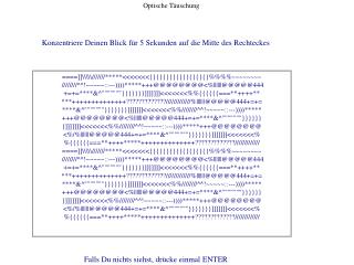 Optische Täuschung