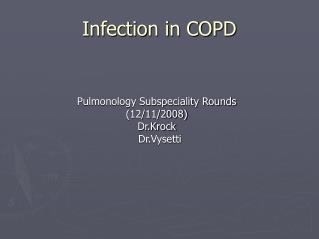 Infection in COPD