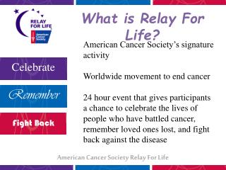 American Cancer Society Relay For Life